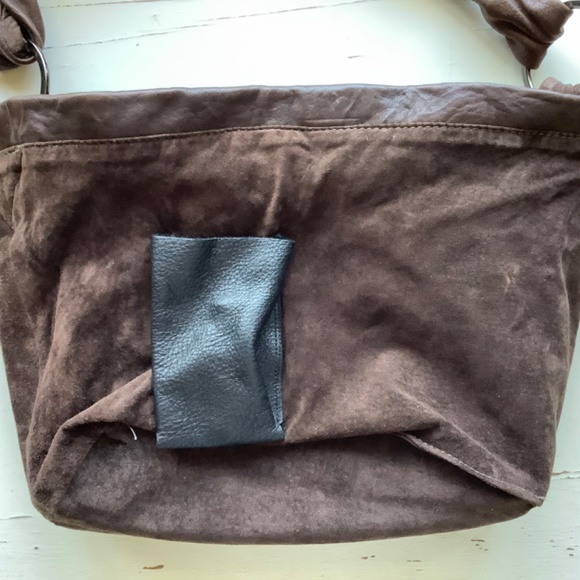 TYLIE MALIBU distressed brown leather hobo bag - Picture 9 of 15